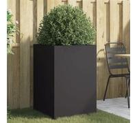 vidaXL Jardinière 841583 Noir 52x48x75 cm Acier laminé à froid