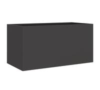 Jardinière noir 62x30x29 cm acier laminé à froid