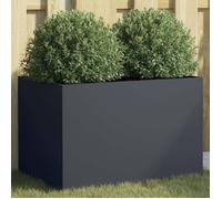 vidaXL Jardinière, Bac à Fleurs, Pot de Plantes, Boîte à Fleurs, Jardinière Surélevée de Jardin Patio Terrasse, Anthracite 841597