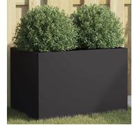 vidaXL Jardinière, Bac à Fleurs, Pot de Plantes, Boîte à Fleurs, Jardinière Surélevée de Jardin Patio Terrasse, Noir 841595