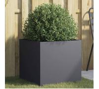 vidaXL Jardinière, Bac à Fleurs, Pot de Plantes, Boîte à Fleurs, Jardinière Surélevée de Jardin Patio Terrasse, Anthracite 841563