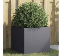 vidaXL Jardinière, Bac à Fleurs, Pot de Plantes, Boîte à Fleurs, Jardinière Surélevée de Jardin Patio Terrasse, Anthracite 841551