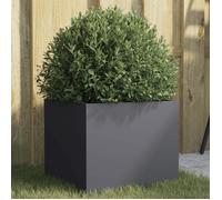 vidaXL Jardinière, Bac à Fleurs, Pot de Plantes, Boîte à Fleurs, Jardinière Surélevée de Jardin Patio Terrasse, Anthracite 841539