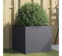 Jardinière, Bac à Fleurs, Pot de Plantes, Boîte à Fleurs, Jardinière Surélevée de Jardin Patio Terrasse, Anthracite 841563