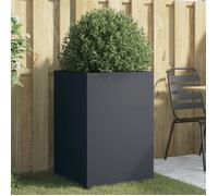 vidaXL Jardinière, Bac à Fleurs, Pot de Plantes, Boîte à Fleurs, Jardinière Surélevée de Jardin Patio Terrasse, Anthracite 841585