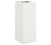 Vidaxl Jardinière Blanc 32x29x75 Cm Acier Laminé À Froid