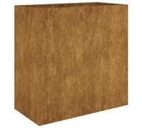vidaXL Jardinière, Bac à Fleurs, Pot de Plantes, Lit Surélevé, Décoration de Jardin Patio Terrasse Extérieur, 80x40x80 cm Acier Corten