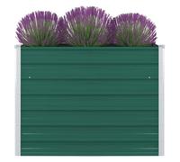 vidaXL Jardinière Bac à Plante Pot à Fleurs Bac à Fleurs Légumes Herbes Véranda Jardin Patio Extérieur 100x100x77 cm Acier 47021