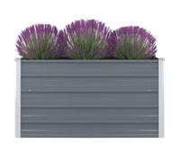 vidaXL Jardinière Bac à Plante Pot à Fleurs Bac à Fleurs Légumes Herbes Véranda Jardin Patio Extérieur 100x100x45 cm Acier 47022