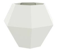 vidaXL Jardinière blanche 100 x 100 x 80 cm – acier