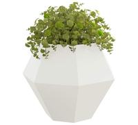 vidaXL Jardinière blanche 100 x 100 x 80 cm – acier