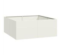 vidaXL Jardinière bac à plantes blanche 280×40×40 cm acier laminé à froid