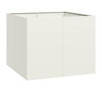 vidaXL Jardinière Blanc 100x100x80 cm Acier