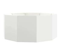 Vidaxl Jardinière Blanc 120 X 120 X 50 Cm Acier