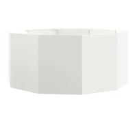 Vidaxl Jardinière Blanc 120 X 120 X 50 Cm Acier