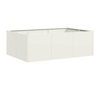 vidaXL Jardinière blanche 120x80x40 cm acier