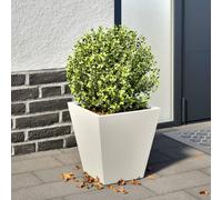 Jardinière blanc 30x30x30 cm acier851040