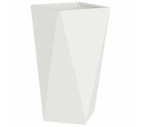 Vidaxl Jardinière Blanc 40 X 40 X 75 Cm Acier