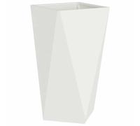 Vidaxl Jardinière Blanc 40 X 40 X 75 Cm Acier