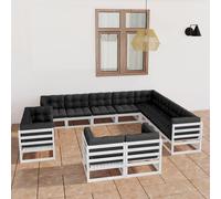 Jardinière, Bac à Fleurs, Pot de Plantes, Boîte à Fleurs, Jardinière Surélevée de Jardin Patio Terrasse, Blanc 841578