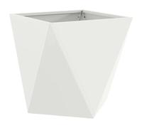 Vidaxl Jardinière Blanc 50 X 50 X 50 Cm Acier