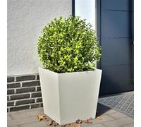 vidaXL Jardinière extérieure blanche 50 x 50 x 50 cm acier