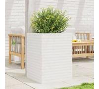 Jardinière blanc 50x50x68,5 cm bois de pin massif3282465