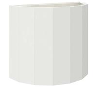 Vidaxl Jardinière Blanc 60 X 30 X 50 Cm Acier