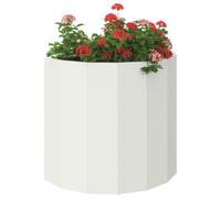 Vidaxl Jardinière Blanc 60 X 30 X 50 Cm Acier