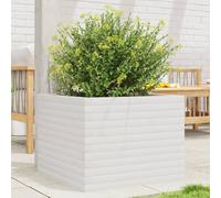 Vidaxl Jardinière Blanc 60x60x45,5 Cm Bois De Pin Massif