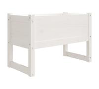Vidaxl Jardinière Blanc 78x40x52 Cm Bois Massif De Pin