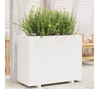 Vidaxl Jardinière Blanc 90x40x72 Cm Bois De Pin Massif