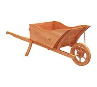 vidaXL Jardinière brouette 128x45,5x43 cm Bois de sapin massif