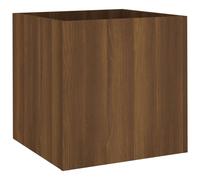 Jardinière Chêne marron 40x40x40 cm Bois d ingénierie Marron G