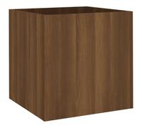 vidaXL Jardinière Pot de Fleurs Décoration Meuble de Salle de Séjour Chambre à Coucher Intérieur Chêne Marron 40x40x40 cm Bois d'Ingénierie