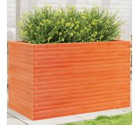 Vidaxl Jardinière Cire Marron 110x60x68,5 Cm Bois De Pin Massif