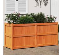 Vidaxl Jardinière Cire Marron 150x50x70 Cm Bois De Pin Massif