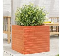 Vidaxl Jardinière Cire Marron 50x50x45,5 Cm Bois De Pin Massif