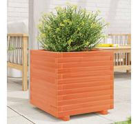 Vidaxl Jardinière Cire Marron 50x50x49,5 Cm Bois De Pin Massif