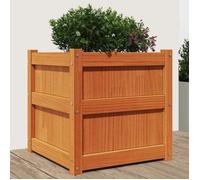 vidaXL Jardinière cire marron 50x50x50 cm bois de pin massif 837418