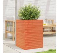 Vidaxl Jardinière Cire Marron 50x50x68,5 Cm Bois De Pin Massif