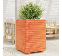 Jardinière cire marron 50x50x72 cm bois de pin massif3282611