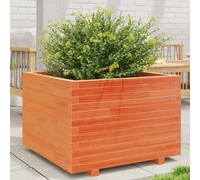 Vidaxl Jardinière Cire Marron 70x70x49,5 Cm Bois De Pin Massif