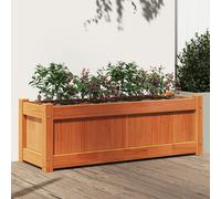 Vidaxl Jardinière Cire Marron 90x31x31 Cm Bois De Pin Massif