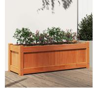 vidaXL Jardinière cire marron 90 x 31 x 31 cm bois de pin massif