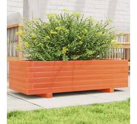 Vidaxl Jardinière Cire Marron 90x40x26,5 Cm Bois De Pin Massif