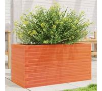 Vidaxl Jardinière Cire Marron 90x40x45,5 Cm Bois De Pin Massif