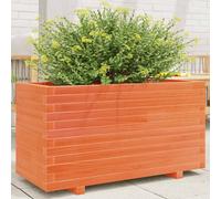 vidaXL Jardinière cire marron 90x40x49,5 cm bois de pin massif