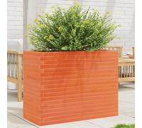 Vidaxl Jardinière Cire Marron 90x40x68,5 Cm Bois De Pin Massif