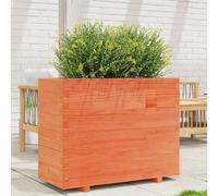 Vidaxl Jardinière Cire Marron 90x40x72,5 Cm Bois De Pin Massif